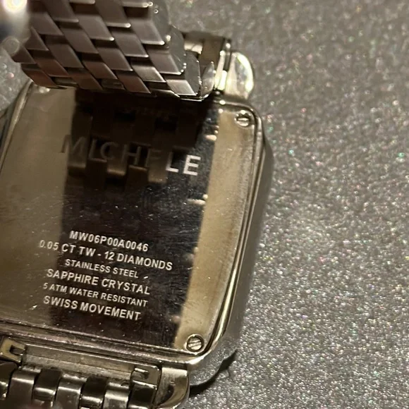 MICHELE Ladies Deco Mother of Pearl Dial Chronograph Stainless Steel - Picture 6 of 14